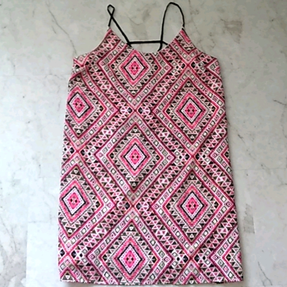 Charlotte russe neon pink and yellow sundress. - Picture 1 of 5